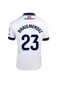 Real Sociedad Brais Mendez #23 Jalkapallovaatteet Kolmaspaita 2023-24 Lyhythihainen